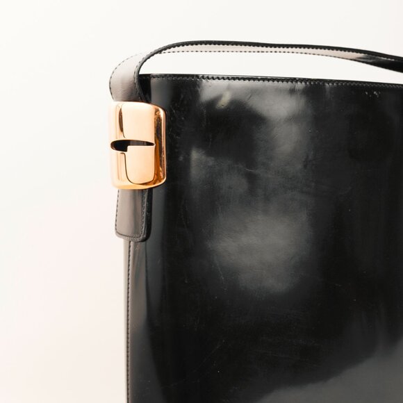 Gucci Tom Ford Era Patent Leather G-Hardware Bucket Bag - Picture 8 of 13